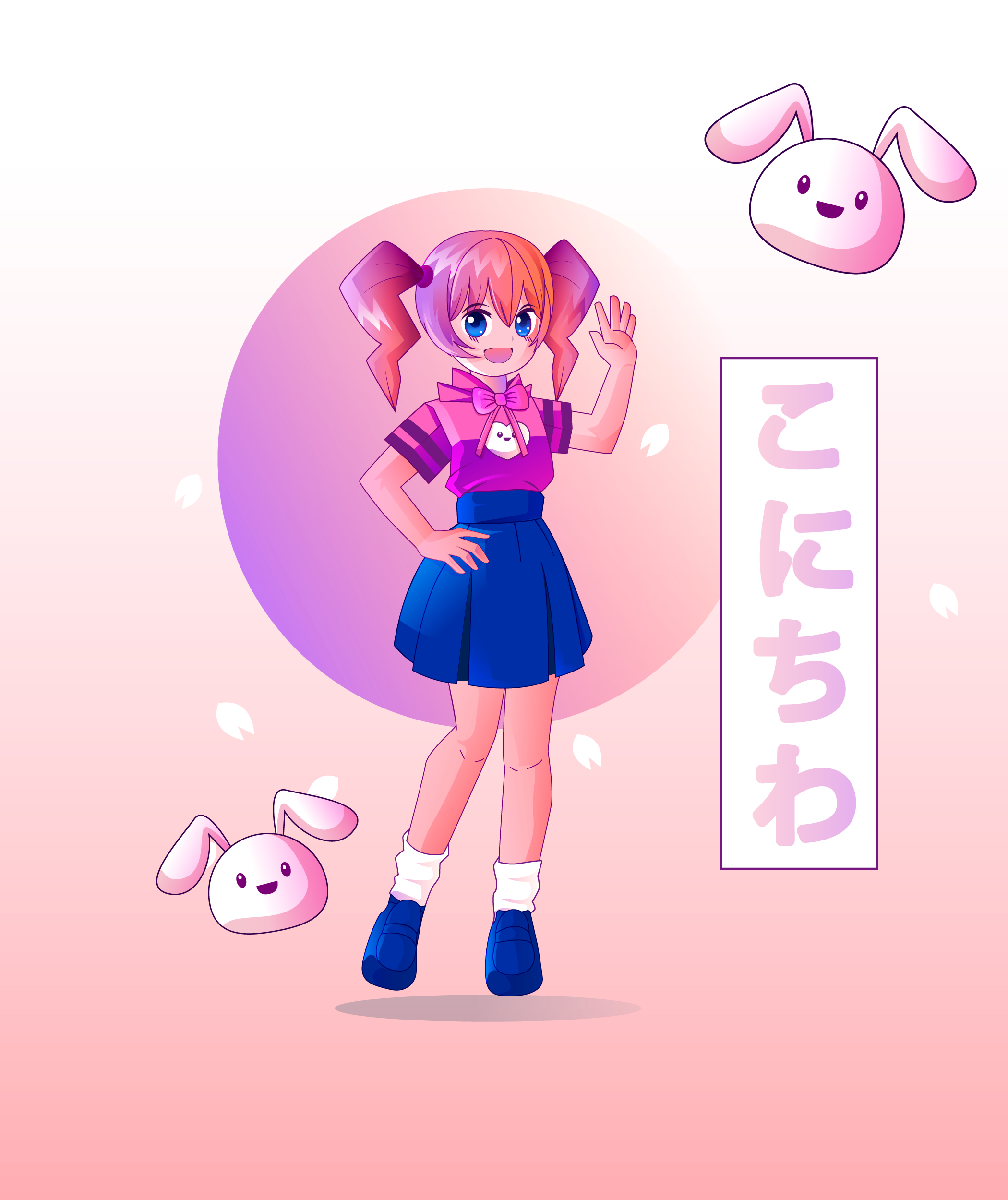 Collectiebeeld van Anime Cute Girl