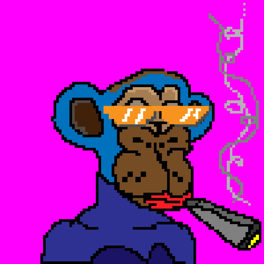 Badass pixel apes