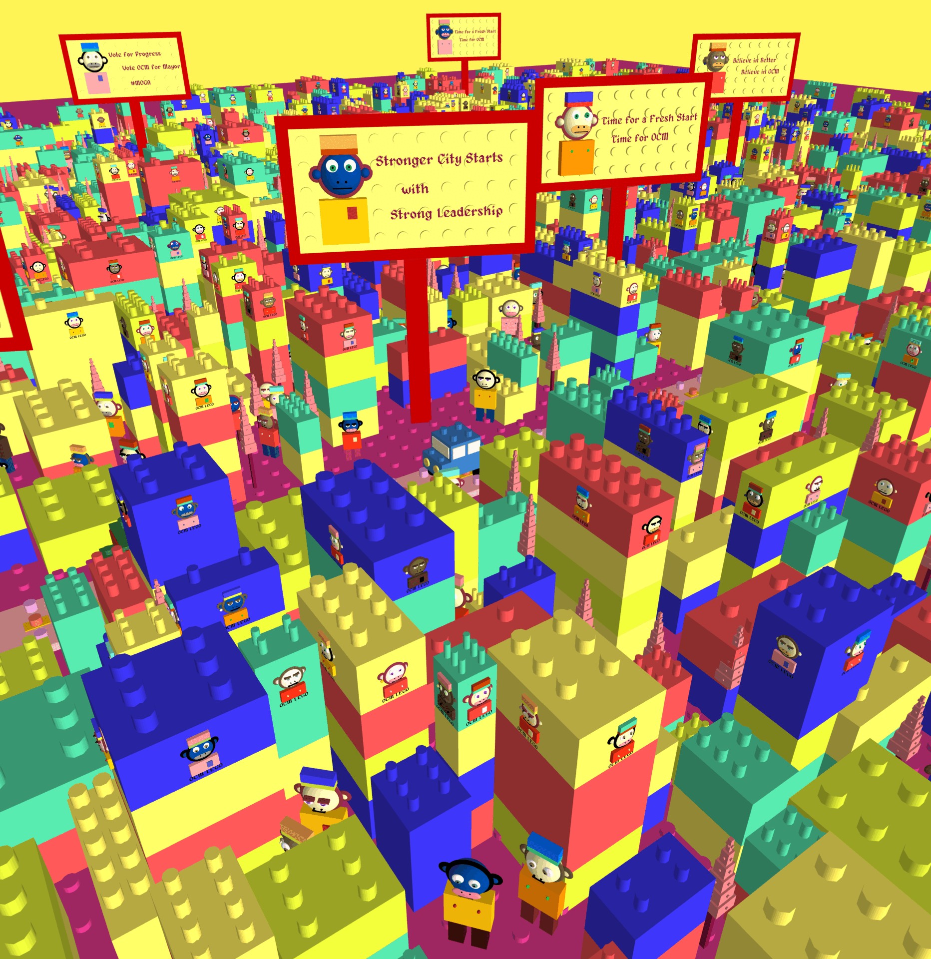 Banana Blocks City