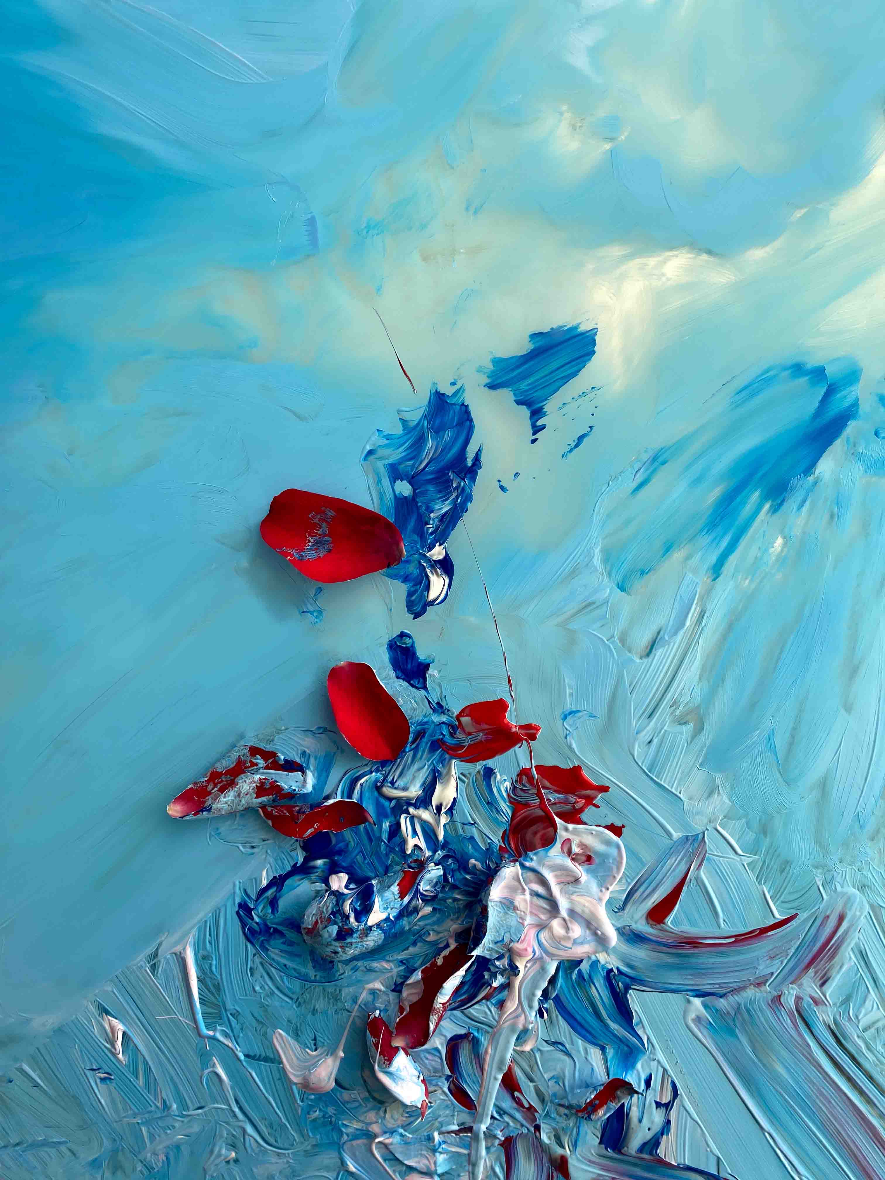Pulsing Her Flight Print by Zoe Louise